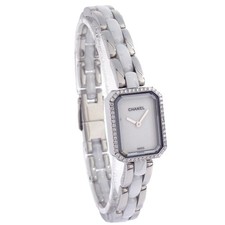 Chanel Premiere Quartz Watch SS Ceramic Diamond H2132 CXB***** 155851