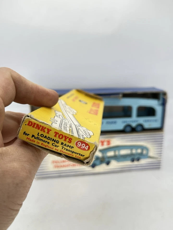 dinky toys meccano PULLMORE CAR TRANSPORTER 982 & LOADING RAMP 982 MIB - Image 3 of 4