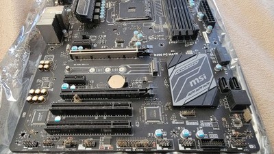 MSI TOMAHAWK (MS-7A34) B350 AMD AM4 Socket ATX Motherboard NO CPU/RAM