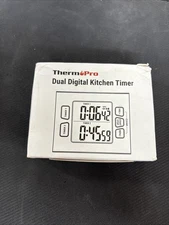 ThermPro TM02W Digital Kitchen Timer with Adjustable Loud Alarm and Backlight