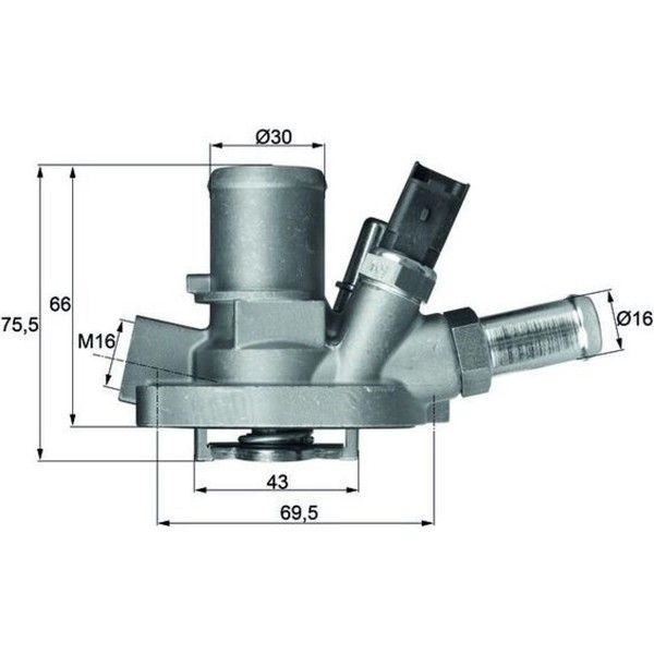 Mahle TI 147 80 Thermostat KüHlmittel FüR Fiat Abarth Opel Alfa Romeo Lancia-image