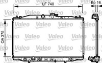 MotorküHler WasserküHler Valeo 735050 FüR Honda Accord CN CL CM Aluminium 7 CL7