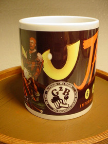 RARE ATARI JAGUAR COFFEE MUG 64 BIT MULTIMEDIA SYSTEM VIDEO GAME CONSOLE 1994