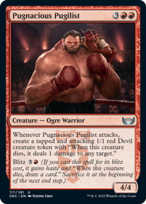 4x Pugnacious Pugilist MTG Streets of New Capenna NM Magic Regular