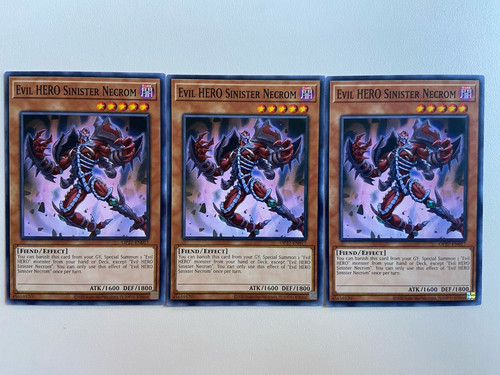 Evil HERO Sinister Necrom Op27-EN017 x3