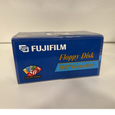 Fujifilm Floppy Disk IBM Formatted 3.5" New Sealed 50 Pack Assorted Color Disks