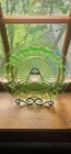 Vintage Uranium Depression Green Hocking Colonial/Knife and Fork Plate