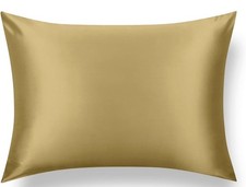 Mulberry Silk Pillowcase King Size Gold Pure Luxury For Hair  Skin NWOT