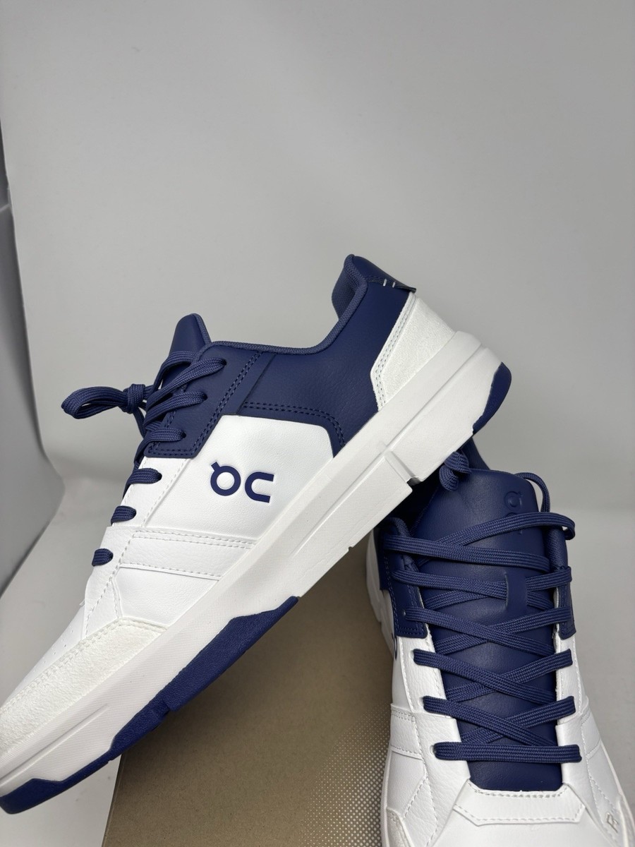 New On The Roger Clubhouse White Acai Blue Sneaker 3MF10541534 Men\'s Size 12.5 On The Roger Clubhouse White Acai Blue Sneaker 3MF10541534  main image 3
