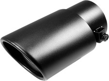 1.5-2.25 Inch Inlet Exhaust Tips Black, Universal Car Exhaust Pipe Modification