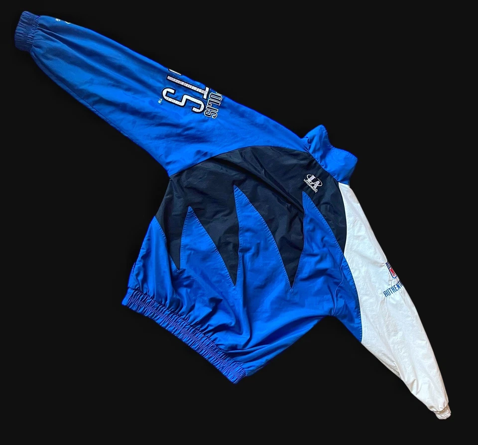Indianapolis Colts Sharktooth NFL Logo Athletic Pro Line 90s Windbreaker size L - Image 4 of 4