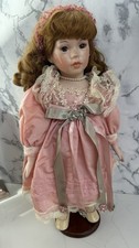 Vintage Antique Pink & Cream China Doll