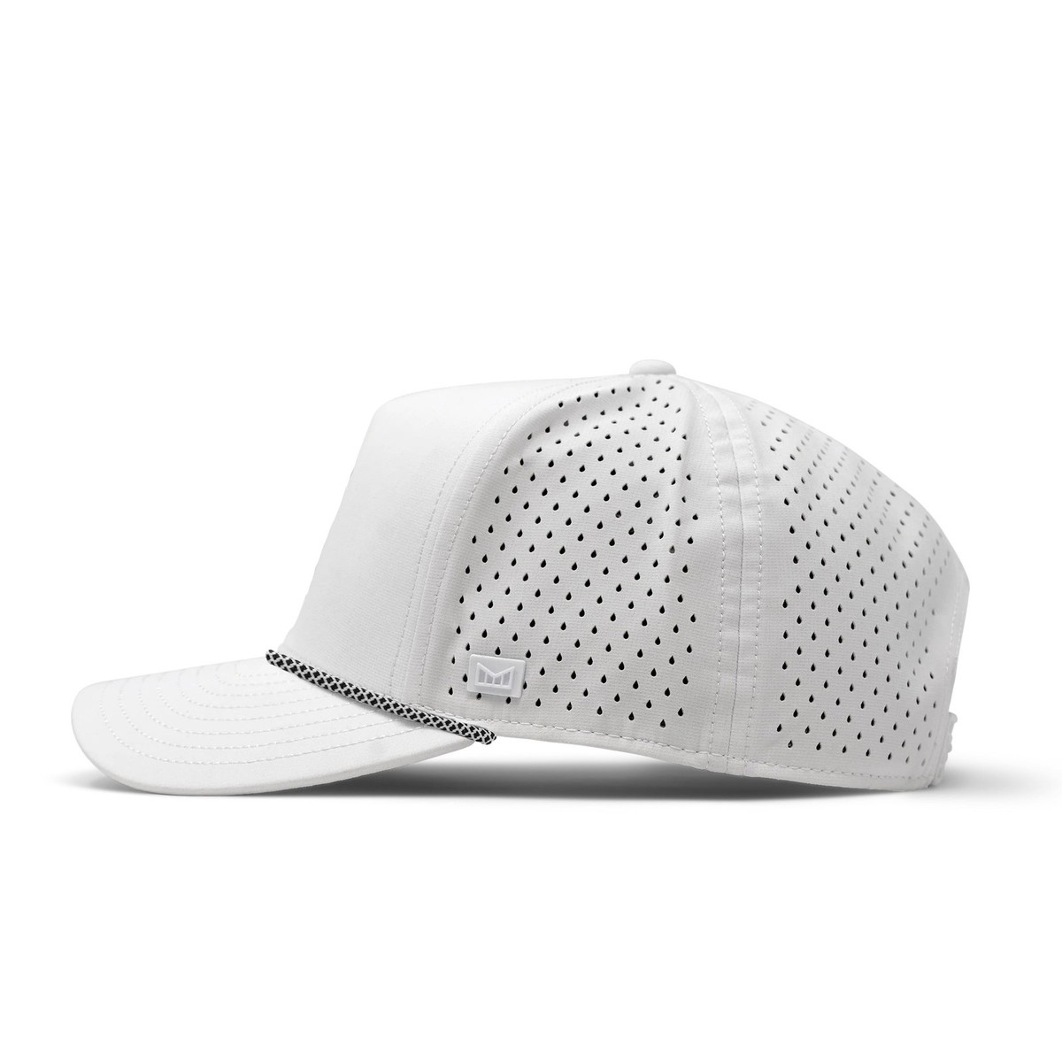 Melin Hydro Odyssey Rope Bulls Icon Curved Bill Hat, White