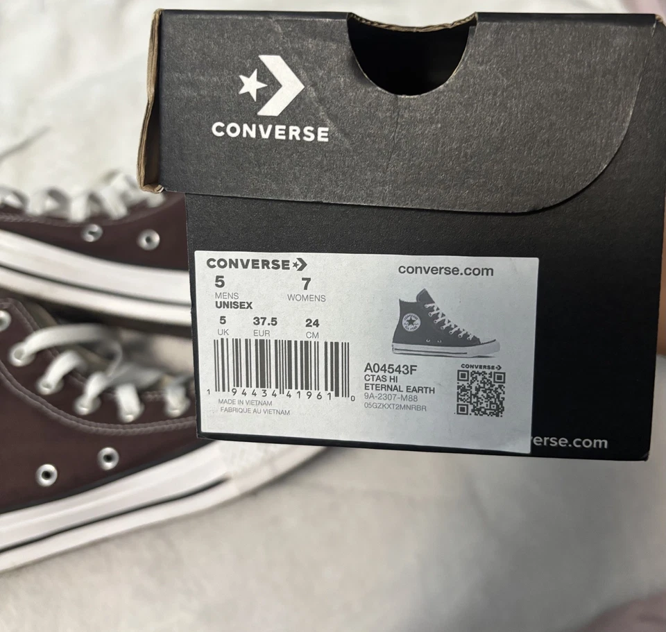 Converse All Star High Top Brown Size 7 Women’s - Image 4 of 4