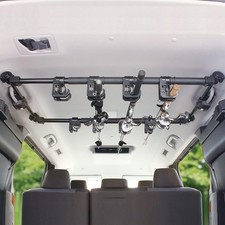 Heavy-Duty Vehicle Fishing Rod Holder, 6 Rods, Adjustable 34-57 Inch Rack