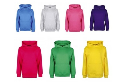 Kinder Hoodie Kapuzenpullover Junior Kapuze Pulli viele Farben FDM 004 NEU