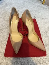 Christian Louboutin Iriza 100 Nude Patent Leather Size EU 39/ UK 6