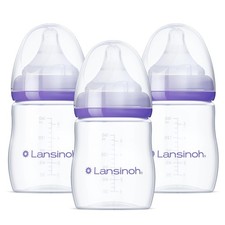BPA Free Lansinoh Anti Colic Baby Bottles 5 Ounce 3 Count Slow Flow Baby Feeding