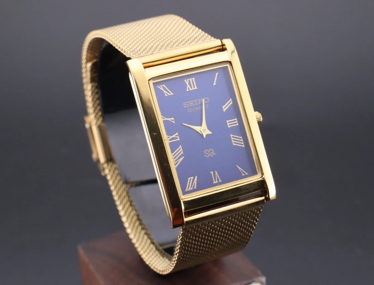 Seiko Gold Plated Band Rectangle Wristwatches for sale | eBay