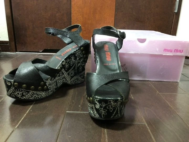 25+ Miu Miu Wedge Black Heels for Women for sale | Updated Oct 2026