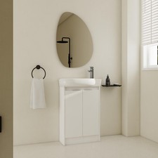 23" Freestanding Bathroom Vanity with Sink, Soft Close Doors