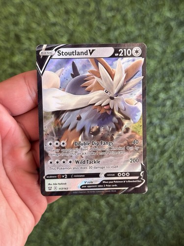 Pokemon Battle Styles Ultra Rare Stoutland V 117/163 - Near Mint (NM)