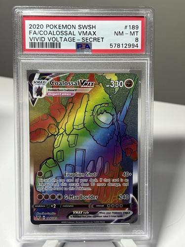 Coalossal VMAX graded PSA 8 for sale on eBay