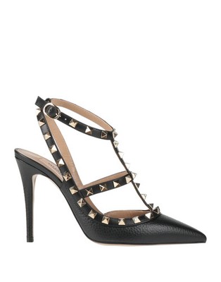 Valentino Garavani - Women - Pebbled-leather Court - Black