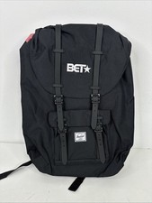 Herschel Supply Co. Little America Rubber Black 23.5L NEW Embroidered