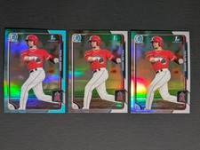 2015 Bowman Chrome Draft #130 TAYLOR WARD Refractor Lot-Base (2) Sky Blue (1)⚾