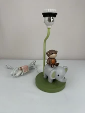 Monkey & Elephant Nursery Lamp. 12” Height