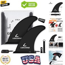 Fin 9'' SUP Center Fins 2 Pcs USD 4.99/1 Pcs SUP Replacement Fins with 1 Extr...