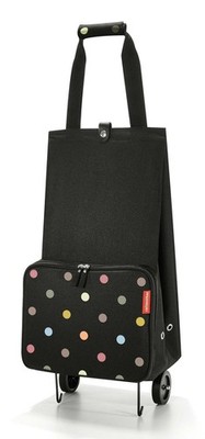 reisenthel Foldable Trolley Einkaufstrolley Dots schwarz bunt Neu