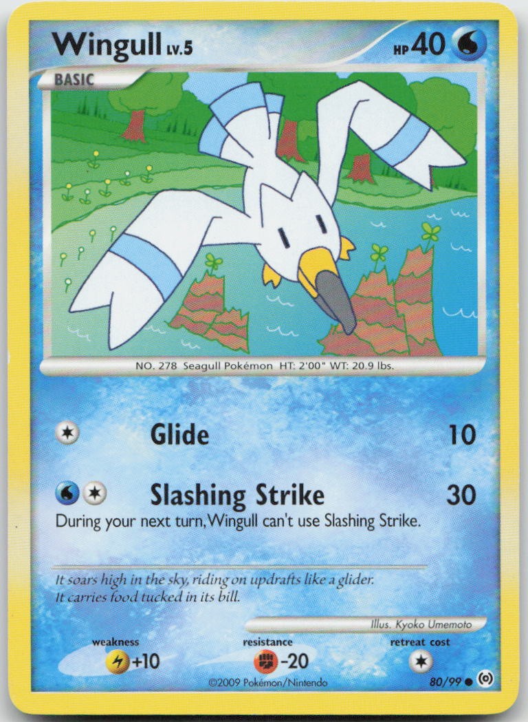 Wingull 80/99 Common Arceus Pokemon TCG MP