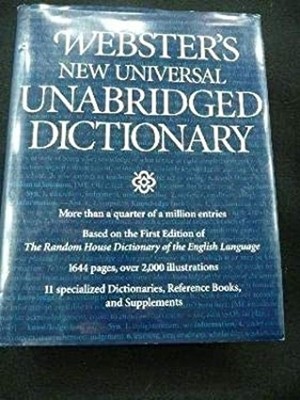 Websters New Universal Unabridged Dictionary Websters