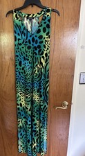 Maxi dress, Nine West, size 2, animal print, tank, excellent condition, slits