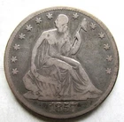 1857-O Seated Liberty Half Dollar 50c