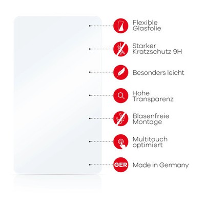 Display Panzerfolie Schutzglas für Waveshare 10.4''