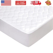 Waterproof Fitted Crib Mattress Protector 52" x 28" - Quilted, Noiseless, Ult...