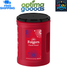 Folgers Classic Roast Ground Coffee, Medium Roast, 43.5 oz Canister, Fresh 10.92 per pound