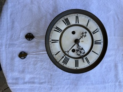 400-Day Mechanical Anniversary/Torsion Clock, Round Brass, Roman Numeral Dial