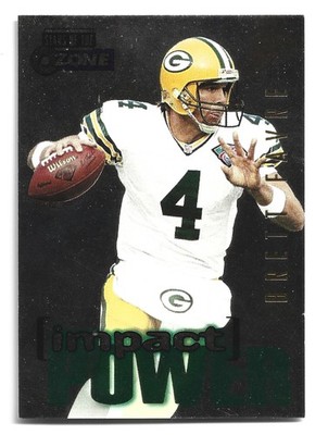 1995 Skybox Impact Power Brett Favre #IP15 HOF Green Bay Packers Football Card