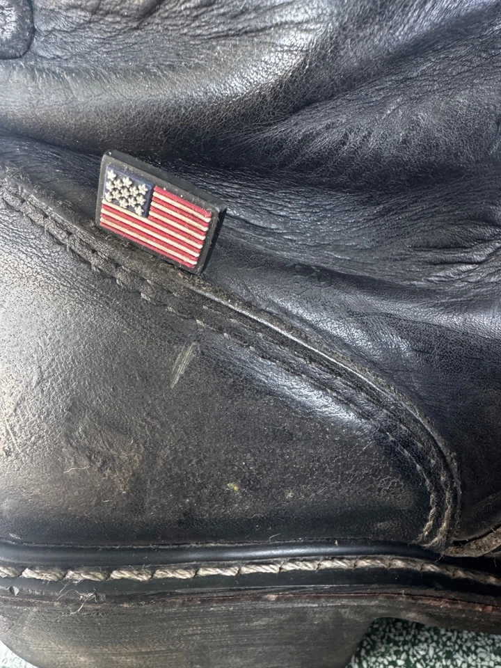 Botas Carolina Linesman 905 tamanho 11EE couro largo Vibram sola Lug classificação EH União - Imagem 4 de 4