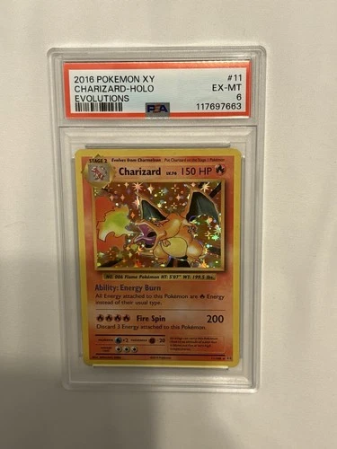 2016 Pokemon Evolutions Charizard Holo 11/108 PSA 6