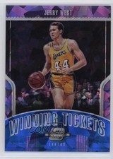2018 Contenders Optic Winning Tickets Blue Cracked Ice Prizm Jerry West HOF 17pt