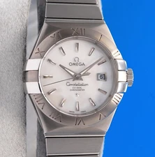 Ladies Omega Constellation Co-Axial Chronometer Watch MOP - 123.10.31.20.05.001