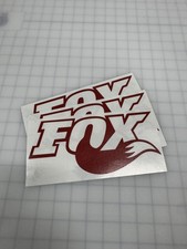 3M Cast Fox Racing Sticker Decals - Dark Red Set of 3 