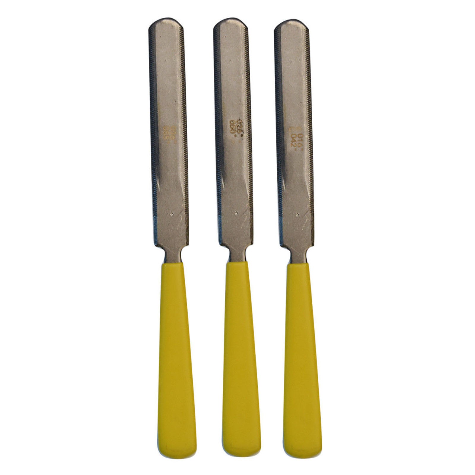 3Pack Guitar Gauged Nut Slotting File Set Double Sided Nut Saddle Luthier Tool