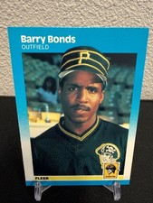 1987 Fleer - Barry Bonds ROOKIE Card #604 - Pittsburgh Pirates. rookie card picture