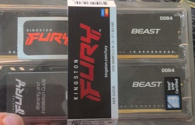Kingston FURY Beast 64GB (2x32GB) DDR4 3600MT/s 288-Pin DIMM XMP